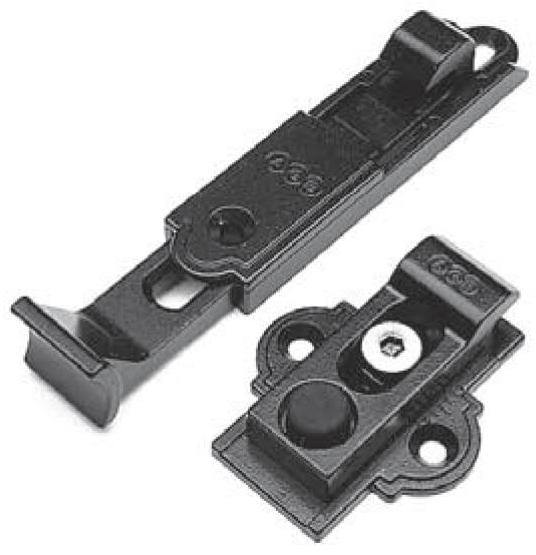 Fermaimposte A Spirale Amig In Stile Forgiato - Finitura Nera Opata, Per Finestre Rustiche E Decorative