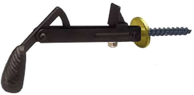 FERMA PERSIANE AUTOMATICO IN PLASTICA TIPO TOP GRILLO COLORE NERO Ammortizzato 0000