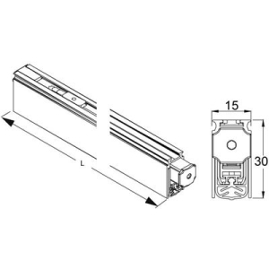 Guarnizione sottoporta MAICO acustica - 54dB 15x30 mm L=959 mm