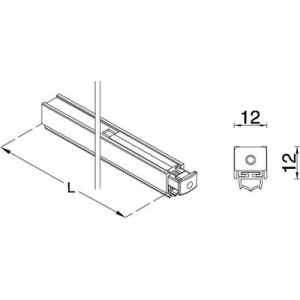 Guarnizione sottoporta MAICO Mini 12x12 mm L=1.084 mm (confezione indu