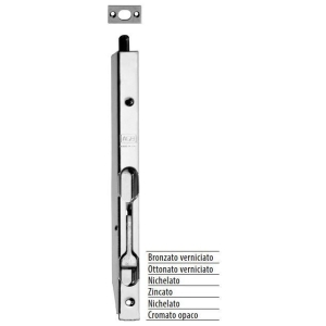 Catenaccio AGB modello A LEVA frontale 16mm lunghezza 200mm per porta